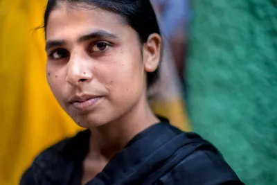 Nazni, a young woman in Bangladesh, works at a hospital after completing the Generation programme.