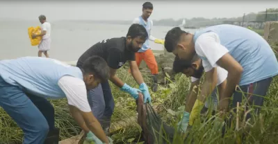 Volunteers in India have removed over 15,000 kgs of waste from the Ganga river through weekly clean-up drives and reported more than 25 million pro-planet actions on the #MeriLiFE app for environmental conservation.