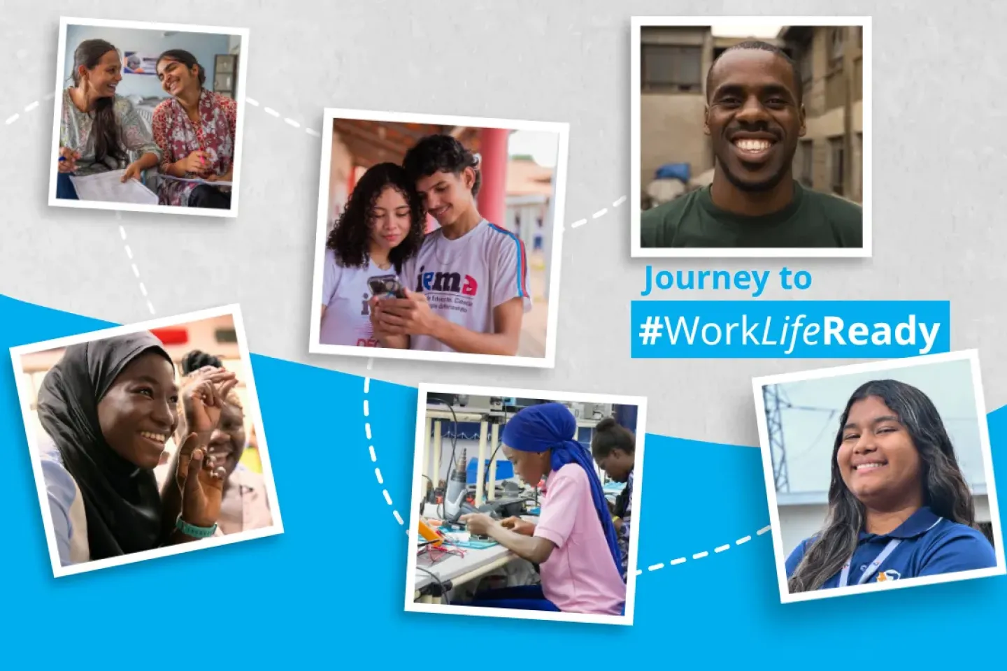 WorkLifeReady collage of young people