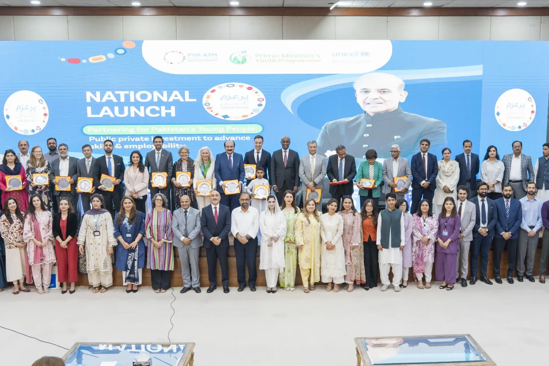 Pur Azm Pakistan launch, a national platform designed to expand access to skills, and opportunities for young people.