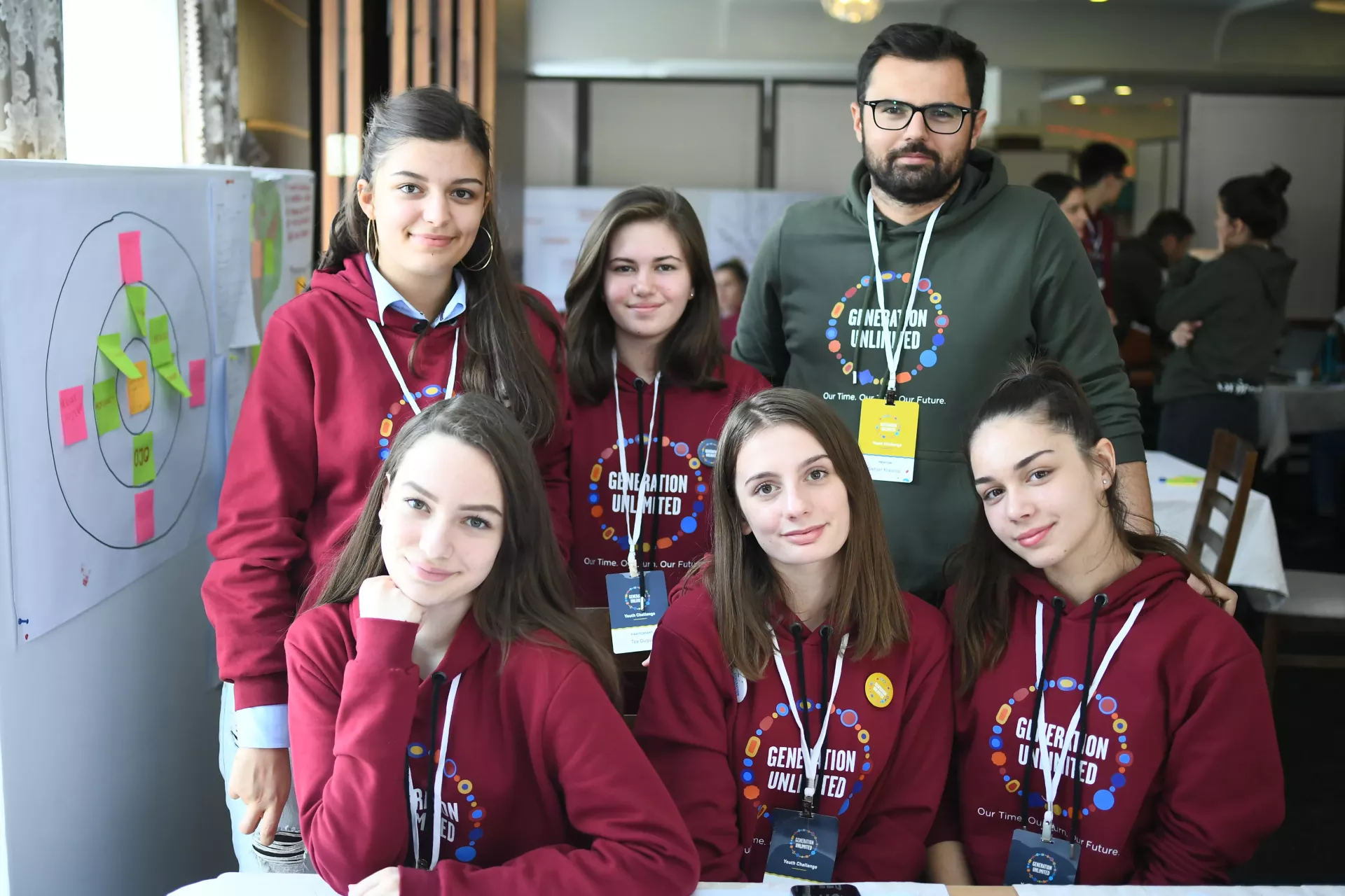 A team of participants at the Youth Challenge in Kosovo.