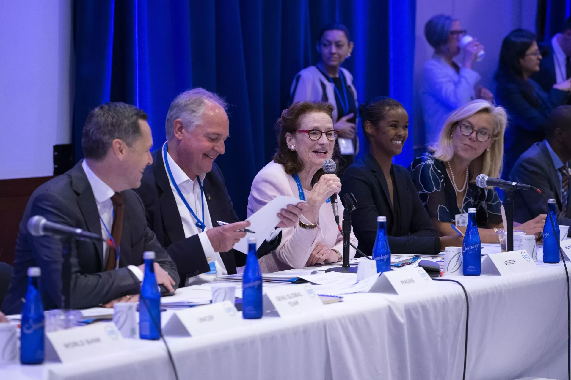 UNICEF Executive Director Henriette H. Fore speaks during the Third Global Board Meeting of Generation Unlimited on 23 September 2019 at UNICEF House in New York.