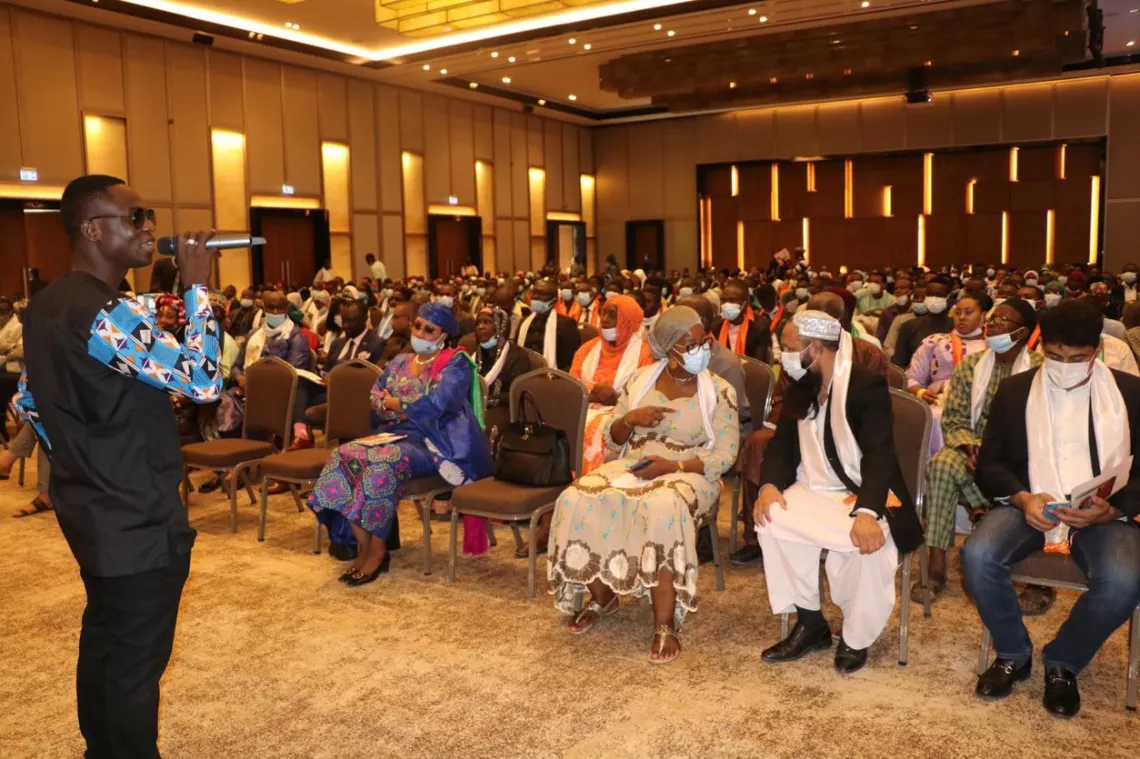 More than 600 young people attended the high panel event in Niamey, on 28 August 2021