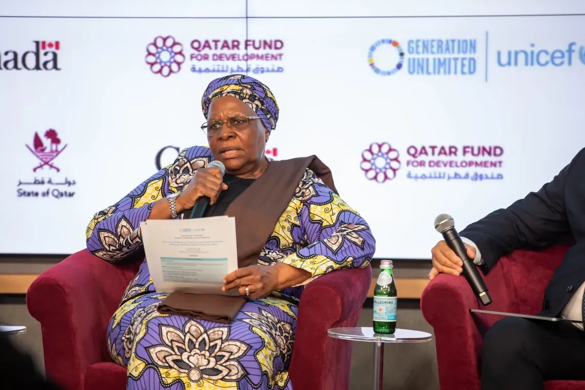 H.E. President Netumbo Nandi-Ndaitwah of Namibia addressing the GLC