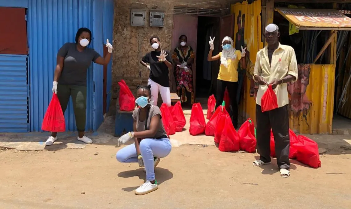 Community organizers of Mutual Aid Kenya
