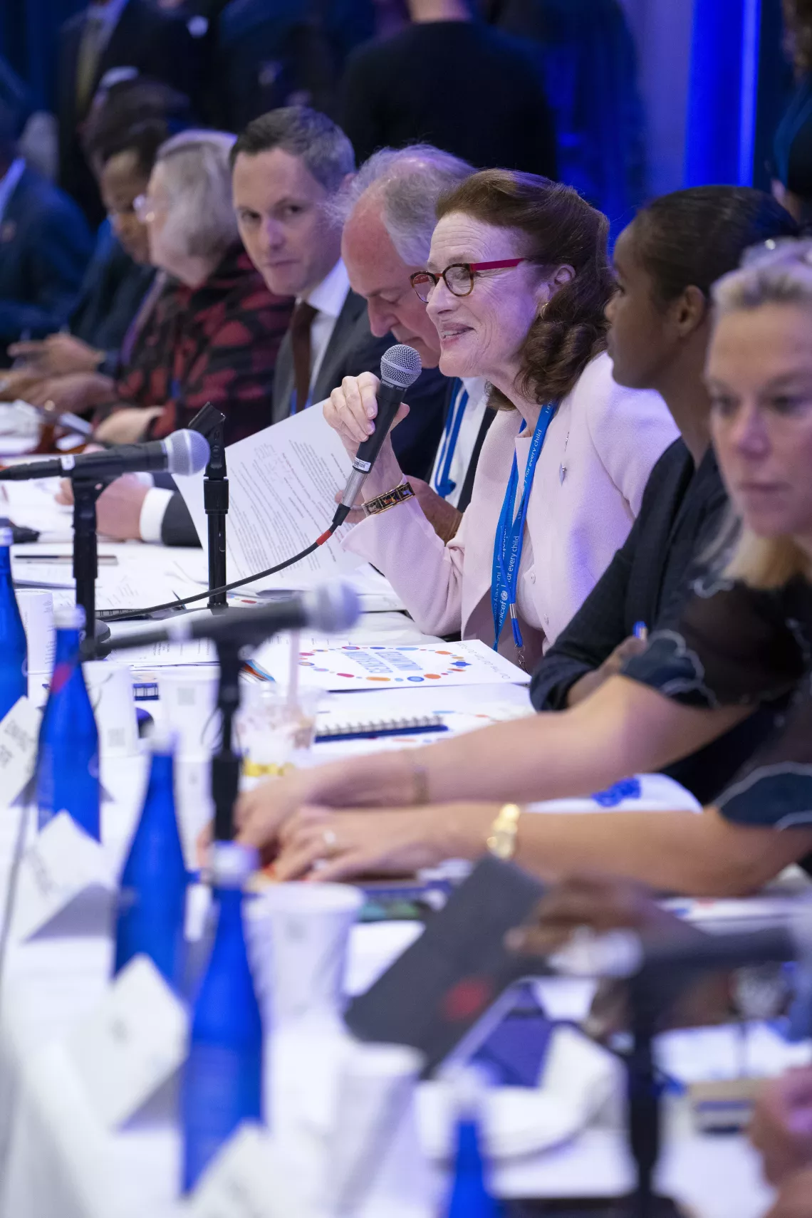 UNICEF Executive Director Henriette H. Fore speaks during the Third Global Board Meeting of Generation Unlimited on 23 September 2019 at UNICEF House in New York.