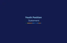 Youth Position Statement - text on screen