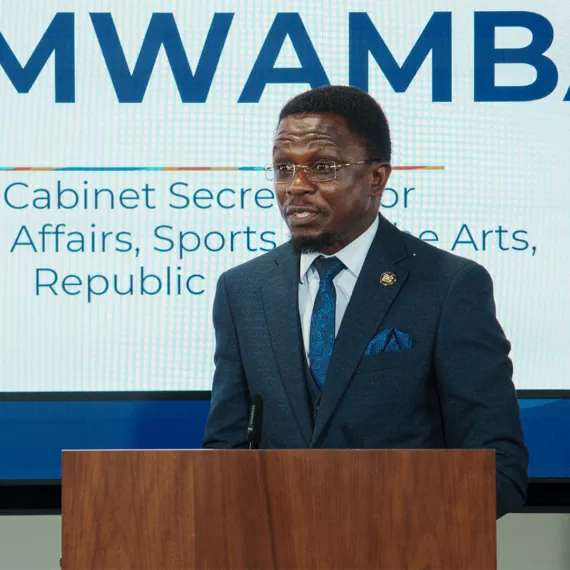 Ababu Namwamba, Kenya's Cabinet Secretary for Youth Affairs, Sports and the Arts