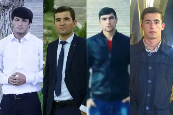 Photos of the four young men in the Payravon team.